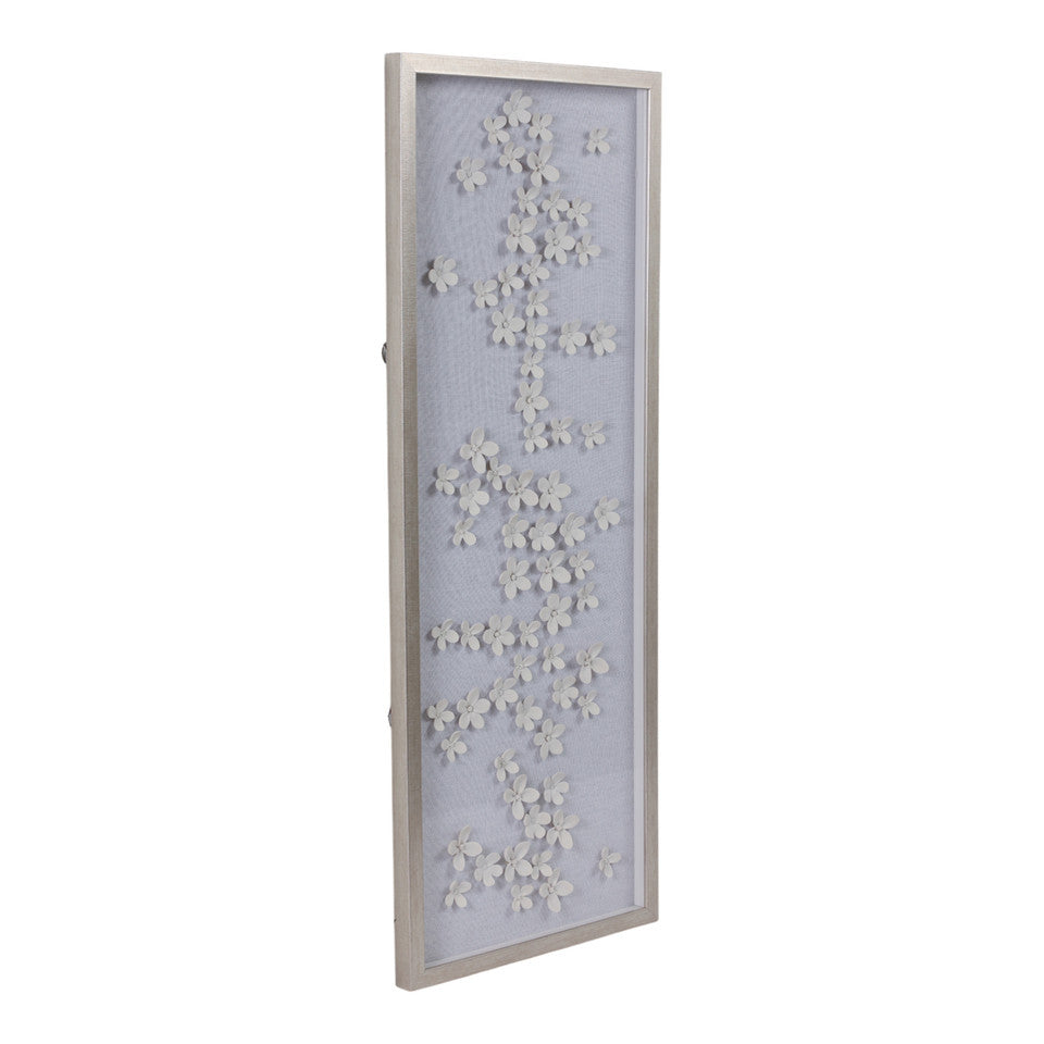 Charney Flower Shadowbox Art - 16x42"