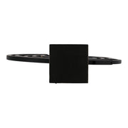 Lámpara de mesa de mármol Odina de 27 pulgadas, color negro y blanco
