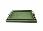 Lámpara de mesa de mármol Odina de 27 pulgadas, color negro y blanco