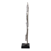 Lámpara de mesa de mármol Odina de 27 pulgadas, color negro y blanco