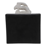 Lámpara de mesa de mármol Odina de 27 pulgadas, color negro y blanco