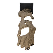 Lámpara de mesa de mármol Odina de 27 pulgadas, color negro y blanco