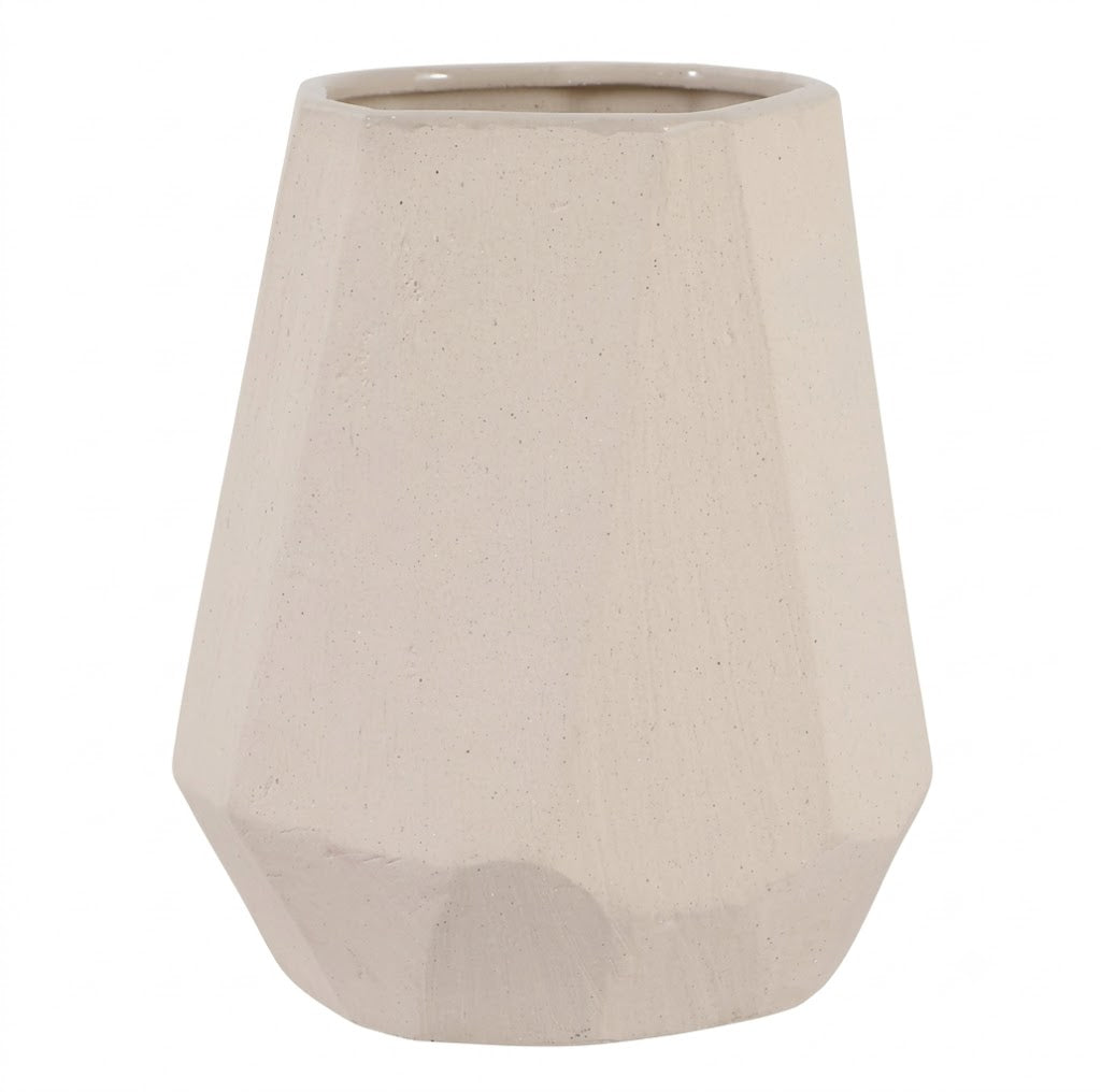 Enochwick White Vase 9"in