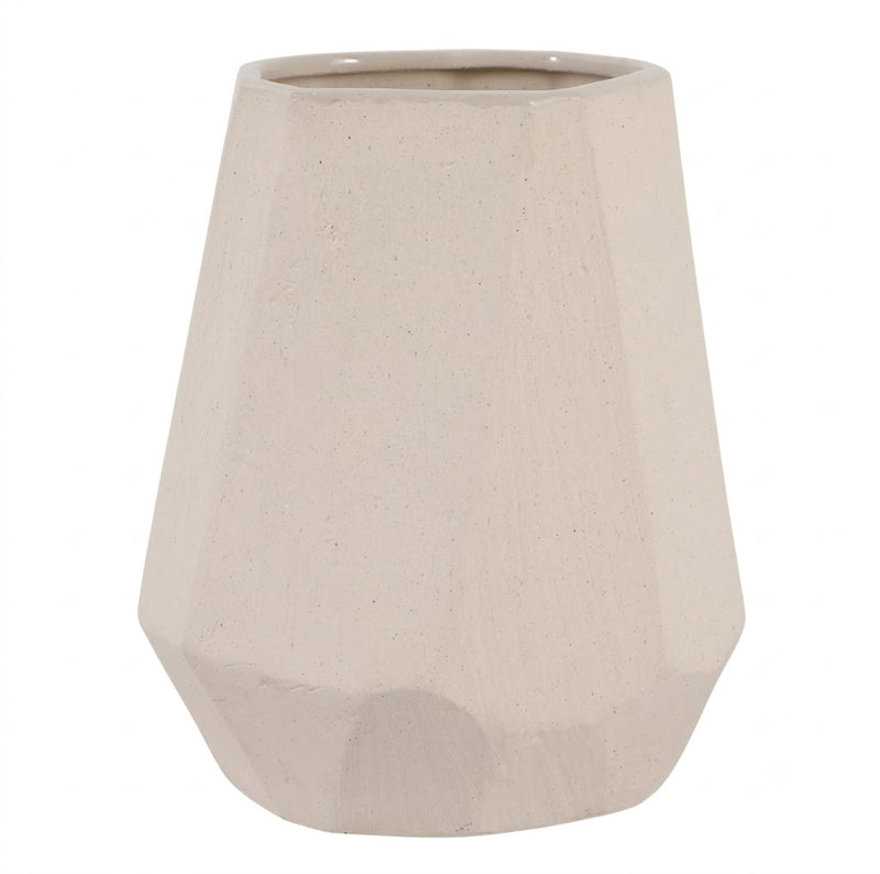 Enochwick White Vase 9"in
