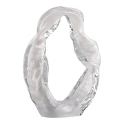 Lámpara de mesa de mármol Odina de 27 pulgadas, color negro y blanco