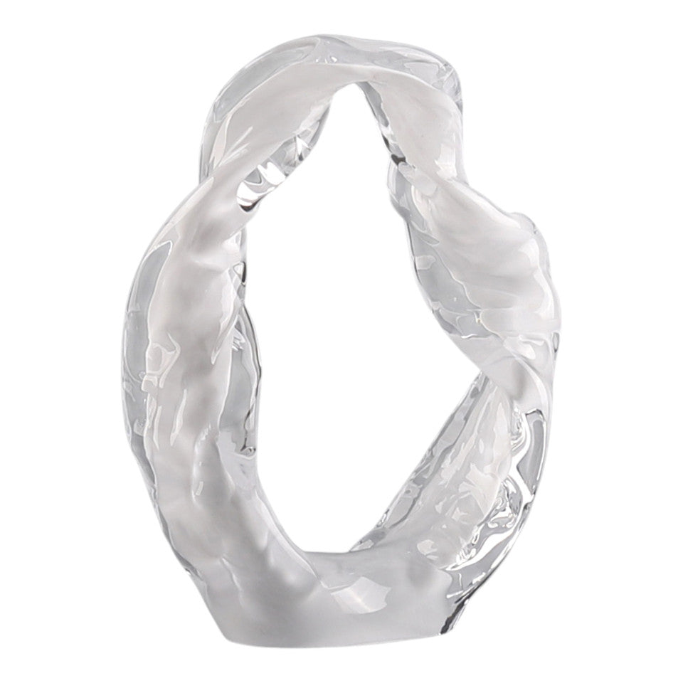Lámpara de mesa de mármol Odina de 27 pulgadas, color negro y blanco