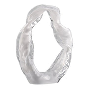 Lámpara de mesa de mármol Odina de 27 pulgadas, color negro y blanco