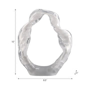 Lámpara de mesa de mármol Odina de 27 pulgadas, color negro y blanco