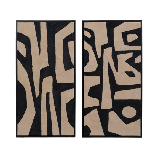 Tribeca Handpainted Art - Set of 2 (24x50" each)