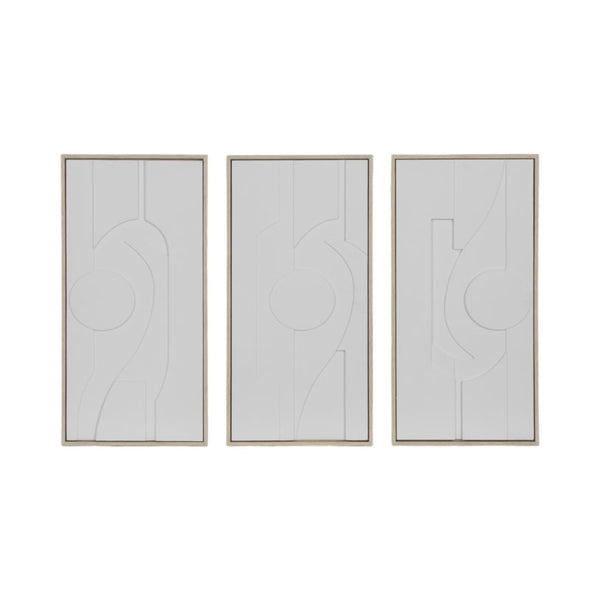 Bronsonshaw Set of 3 White Art 24