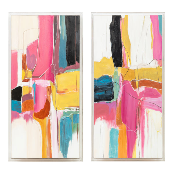 Maxwellwell Pink Wall Decor (Set of 2)