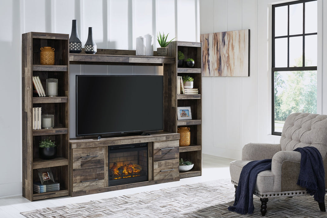 Derekson Entertainment Center with Electric Fireplace