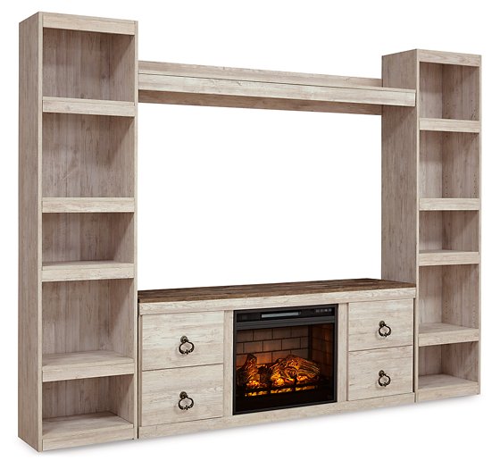 Willowton Entertainment Center with Electric Fireplace