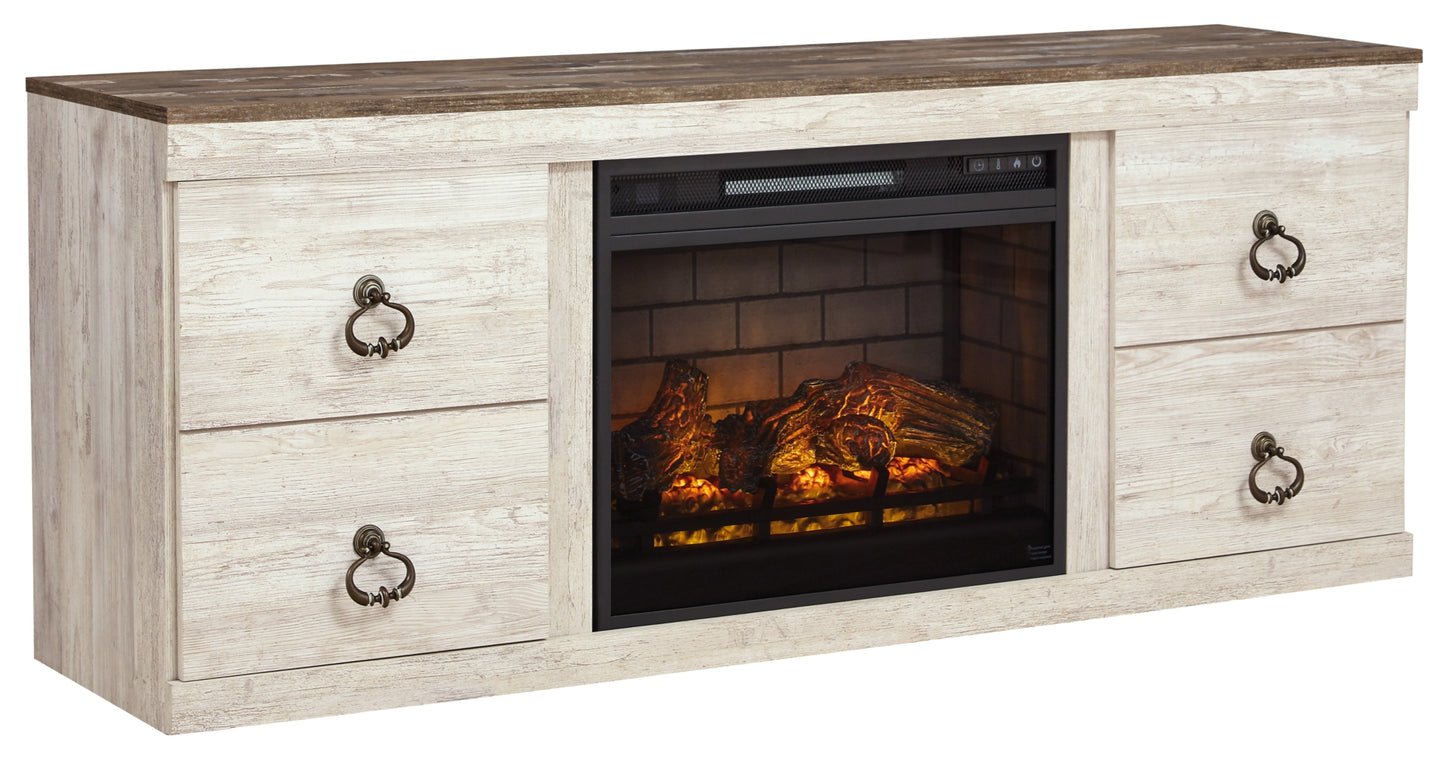 Willowton TV Stand with Electric Fireplace