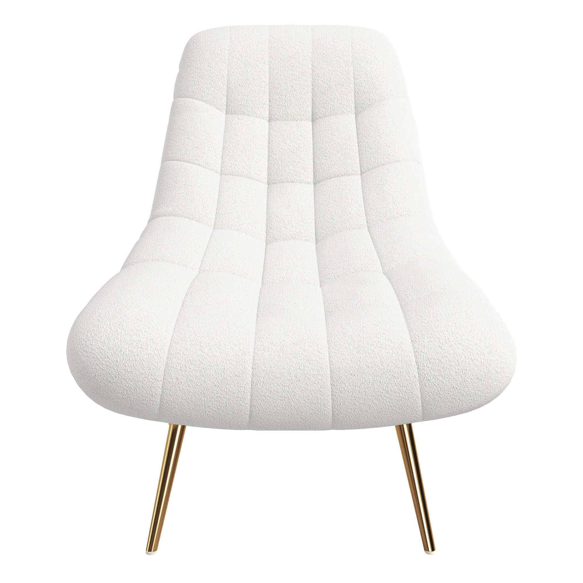 Sillón francés de bouclé Aubrey
