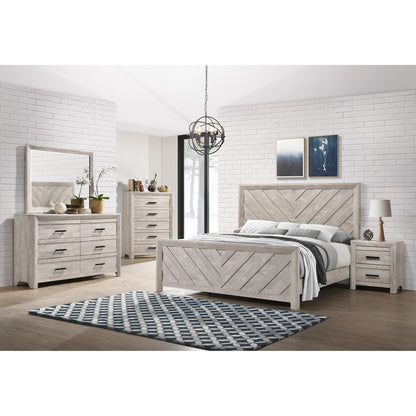 Eleanor King Panel 5PC Bedroom Set in White