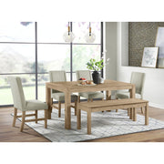 Eleanor Dining Side Chair with Heirloom Fabric in Brown (Set-2)