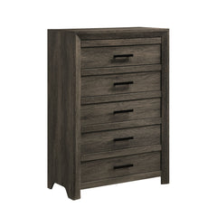 Eleanor 5-Drawer Chest in Mocha Grey