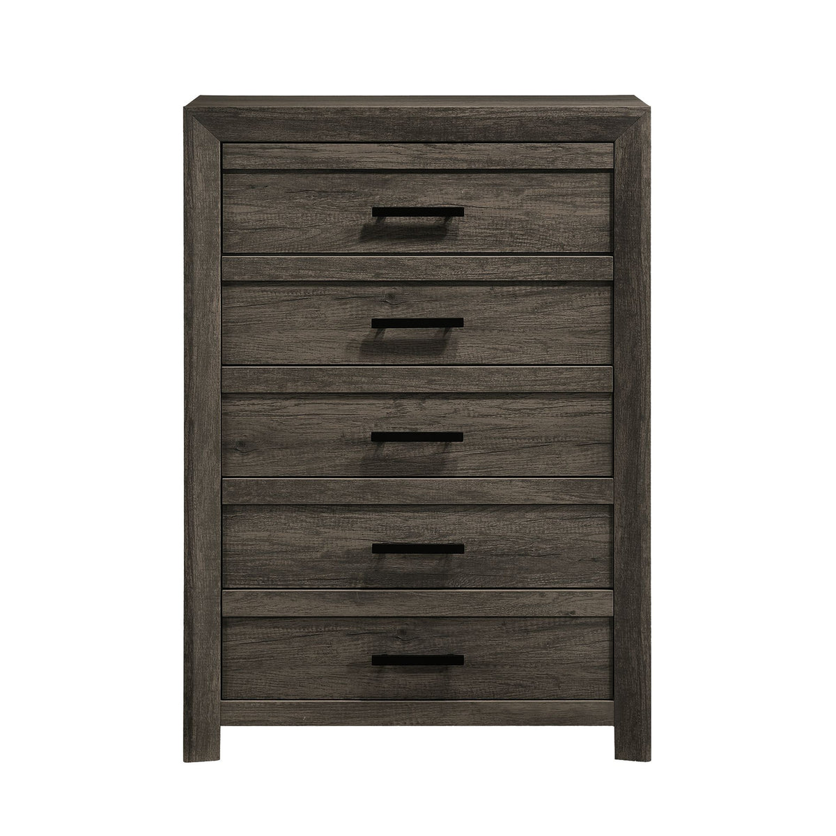 Eleanor 5-Drawer Chest in Mocha Grey