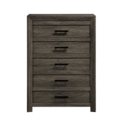 Eleanor 5-Drawer Chest in Mocha Grey