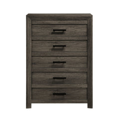 Eleanor 5-Drawer Chest in Mocha Grey