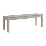 Eleanor 6PC Standard Height Dining Set in White-Rectangular Table, Four Chairs & Bench