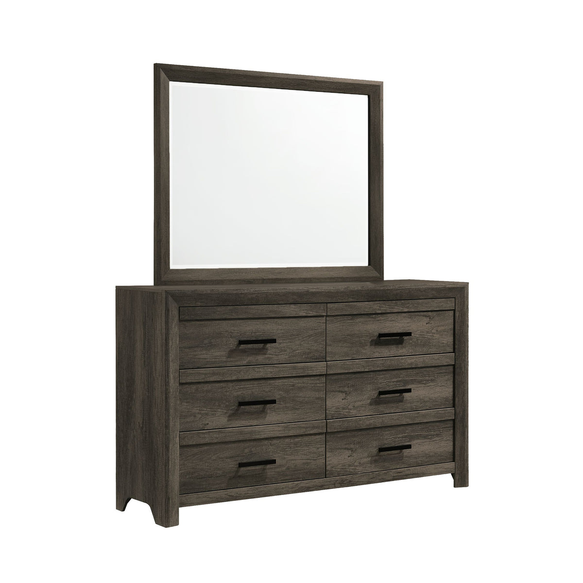 Eleanor Queen Panel 5PC Bedroom Set in Mocha Grey