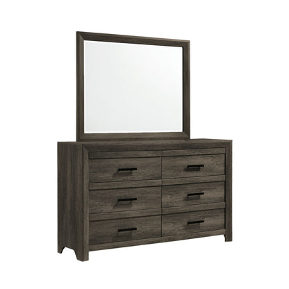 Eleanor Queen Panel 5PC Bedroom Set in Mocha Grey