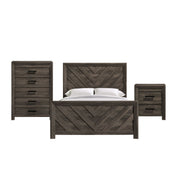 Eleanor Full Panel 3PC Bedroom Set in Mocha Grey