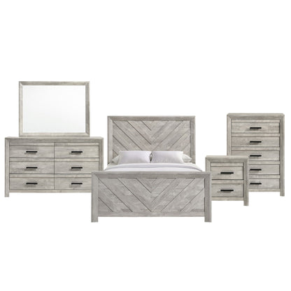 Eleanor Full Panel 5PC Bedroom Set in White