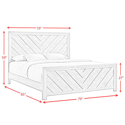 Eleanor King Bed in White