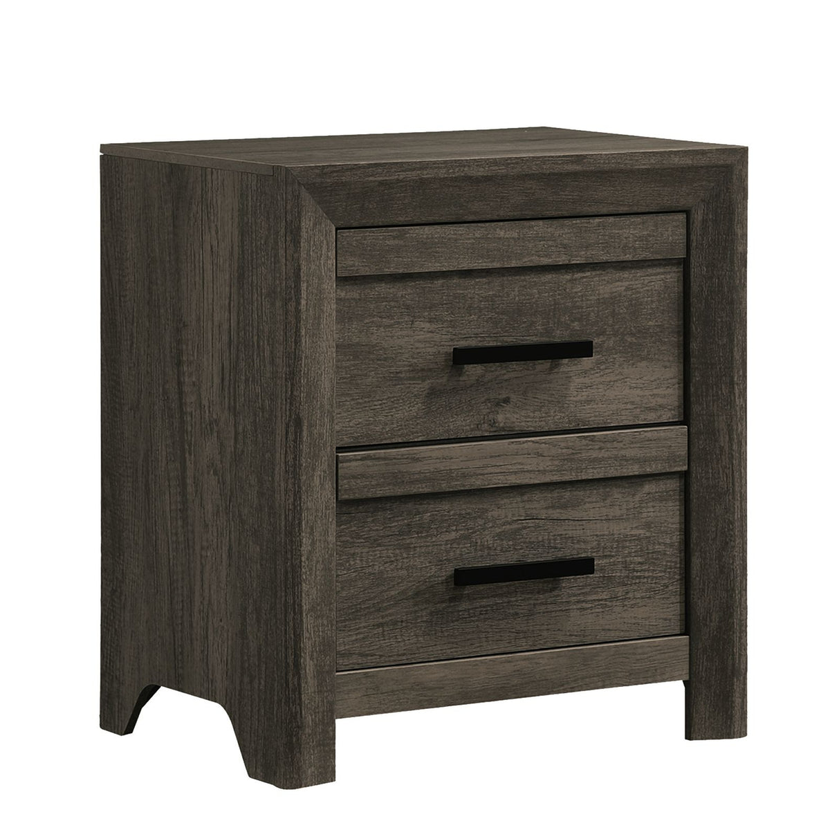 Eleanor 2-Drawer Nightstand in Mocha Grey