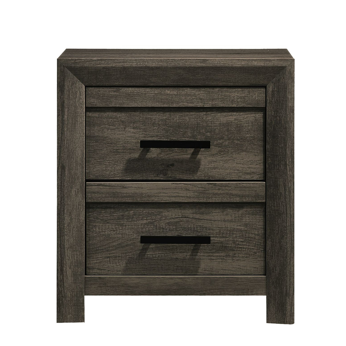 Eleanor 2-Drawer Nightstand in Mocha Grey