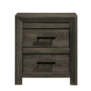 Eleanor 2-Drawer Nightstand in Mocha Grey