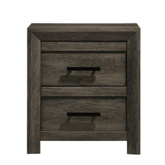 Eleanor 2-Drawer Nightstand in Mocha Grey