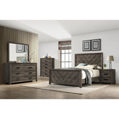 Eleanor 2-Drawer Nightstand in Mocha Grey