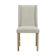 Eleanor Dining Side Chair with Heirloom Fabric in Brown (Set-2)