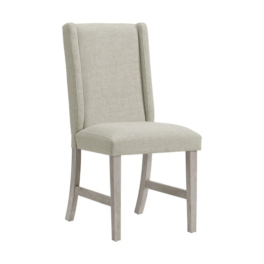 Eleanor Dining Side Chair with Heirloom Fabric in White (2 Per Carton)