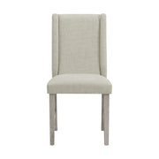 Eleanor Dining Side Chair with Heirloom Fabric in White (2 Per Carton)