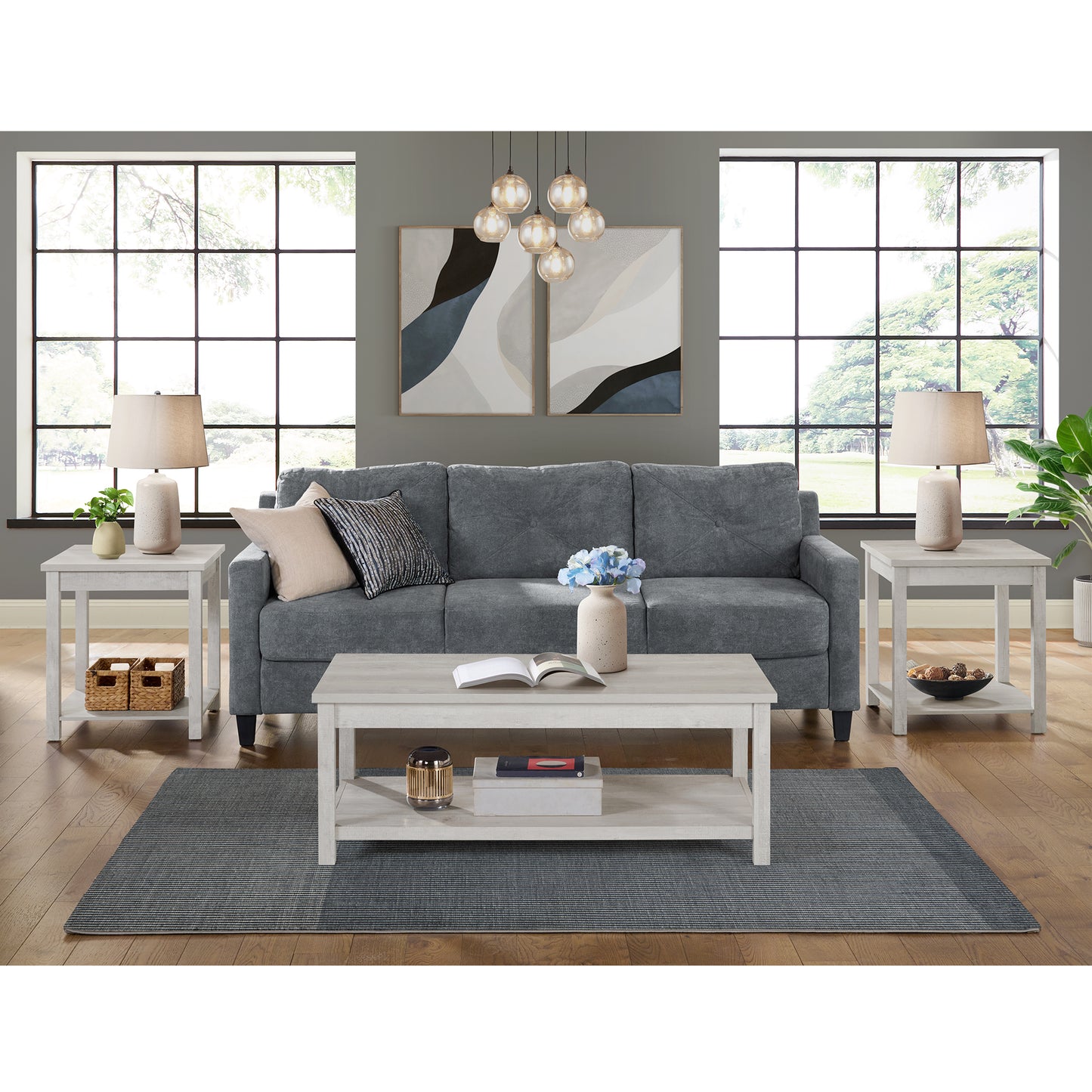 Eleanor Three Pack Occasional Set in White