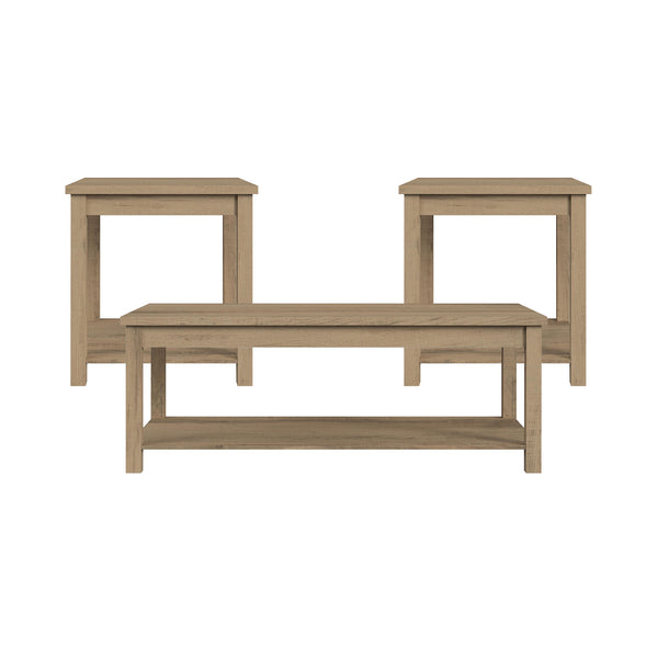 Eleanor Three Pack Occasional Set in Brown