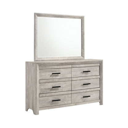 Ellen Dresser & Mirror Set White