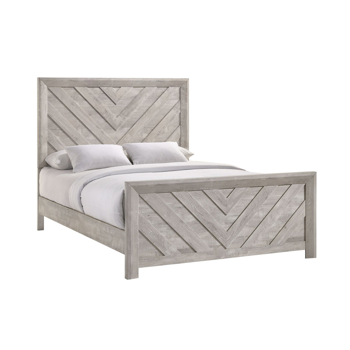 Ellen Queen Panel 5Pc Bedroom Set In White