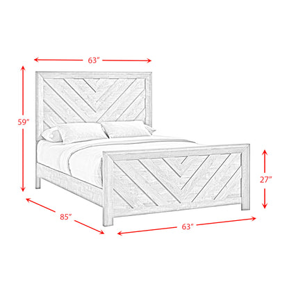 Ellen Queen Bed White