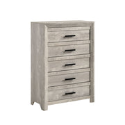 Ellen Queen Panel 5PC Bedroom Set in White