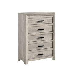 Ellen Queen Panel 5PC Bedroom Set in White