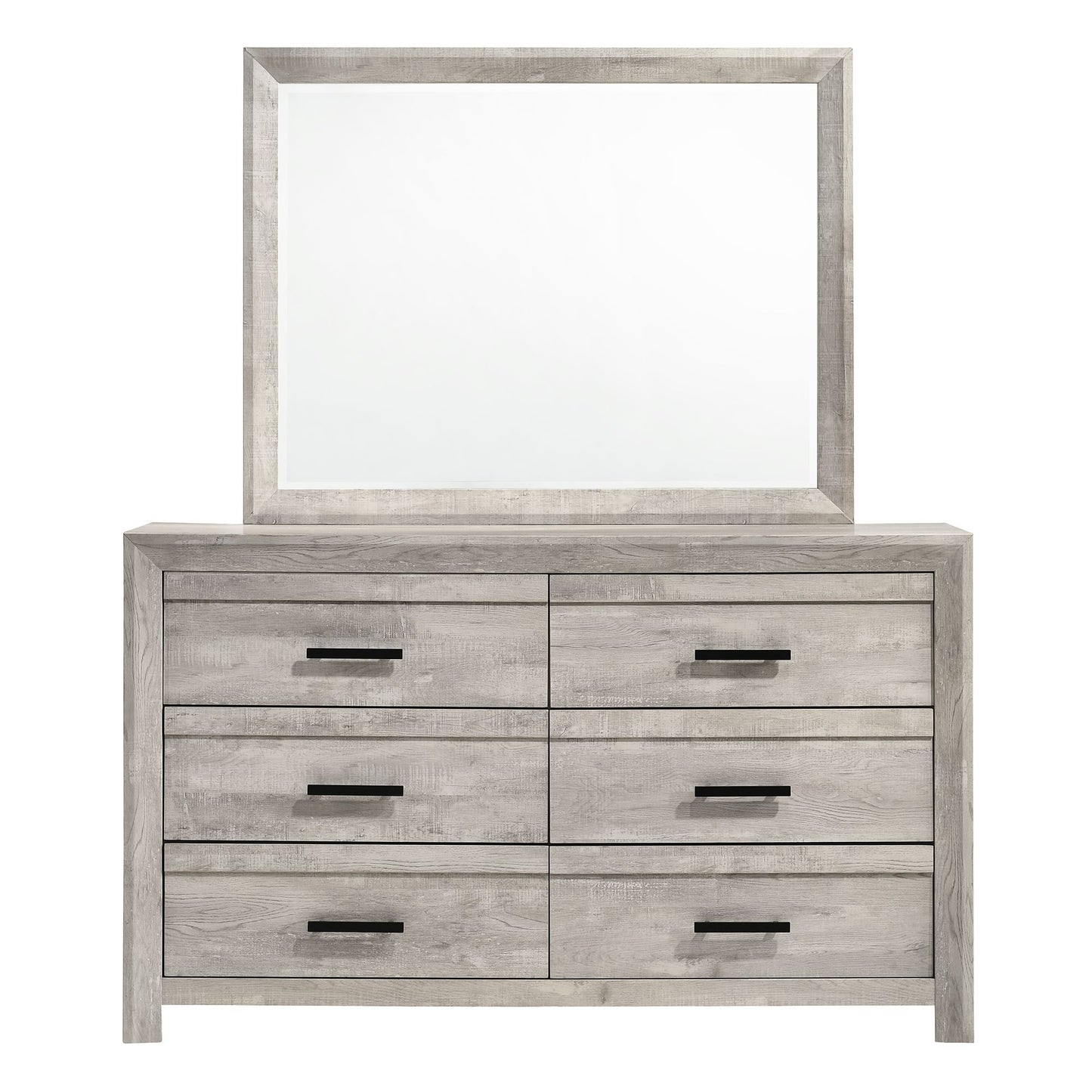 Ellen Dresser & Mirror Set White