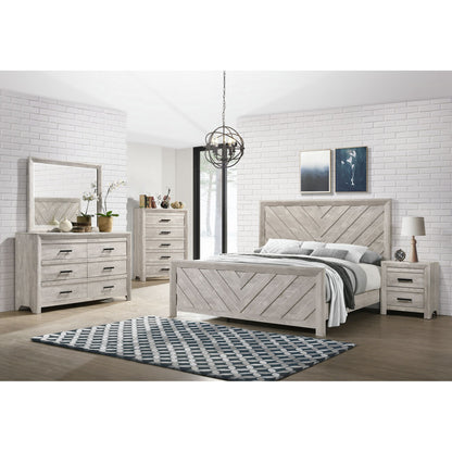 Ellen Full Panel 3PC Bedroom Set in White