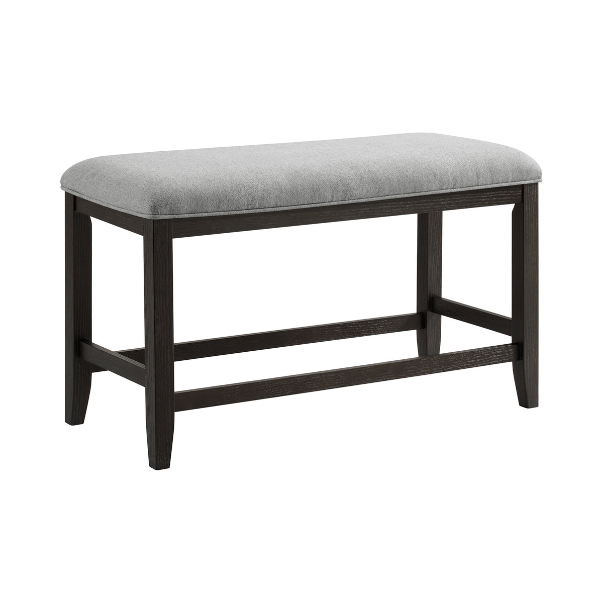 Elodie 8PC Counter Height Dining Set in Charcoal-Table, Six Chairs & Bench