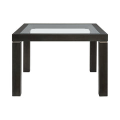 Elodie Counter Table with Glass in Charcoal